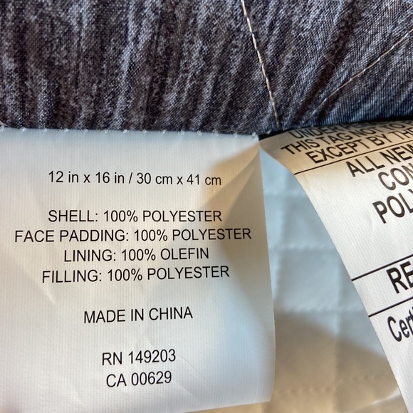 2 Throw Pillows. Gray, White & Black. Never Used. - Picture 9 of 11